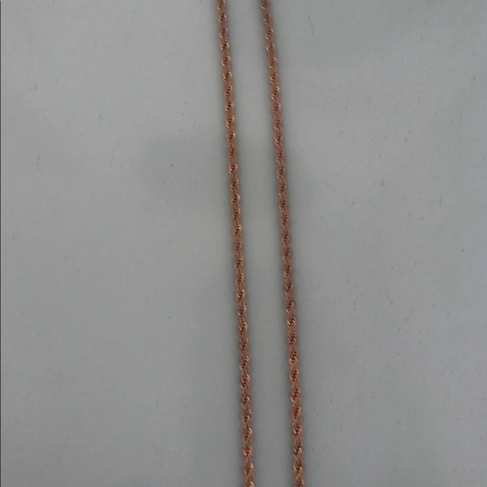 24k gold braided necklace